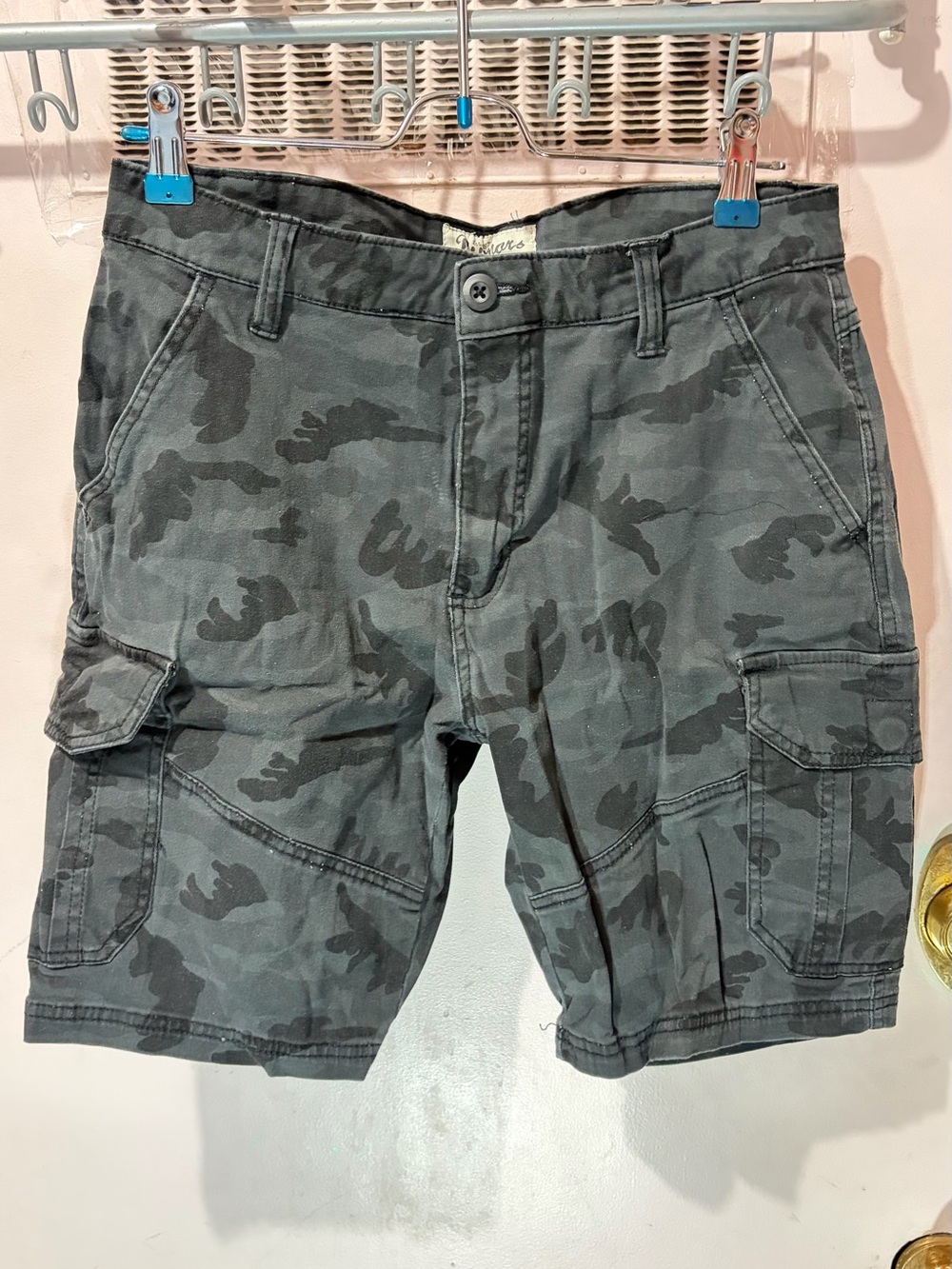 Men's Camo Cargo Shorts - Gray